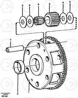 17841 Planet kit, stage 2 A30 VOLVO BM VOLVO BM A30, Volvo Construction Equipment