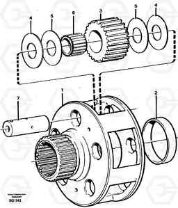 17843 Planet kit, stage 4 A30 VOLVO BM VOLVO BM A30, Volvo Construction Equipment