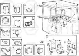 21047 Cable harnesses, cab A30 VOLVO BM VOLVO BM A30, Volvo Construction Equipment