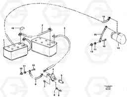 5211 Battery with assembling details A30 VOLVO BM VOLVO BM A30, Volvo Construction Equipment