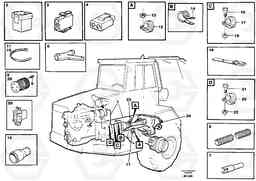 9379 Cable harnesses, front A30 VOLVO BM VOLVO BM A30, Volvo Construction Equipment