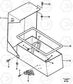 25730 Toolbox A30 VOLVO BM VOLVO BM A30, Volvo Construction Equipment