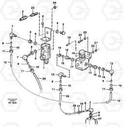 18032 Pneumatic system - gear box A35 Volvo BM A35, Volvo Construction Equipment