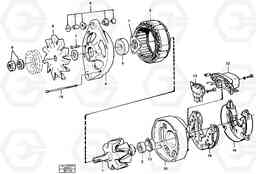 17741 Alternator A35 Volvo BM A35, Volvo Construction Equipment