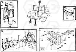 43905 Front lighting A35 Volvo BM A35, Volvo Construction Equipment