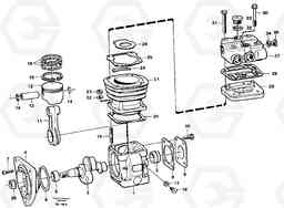 6203 Air compressor A35 Volvo BM A35, Volvo Construction Equipment