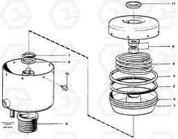 15782 Brake cylinder A35 Volvo BM A35, Volvo Construction Equipment