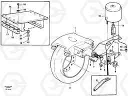 86208 Parking brake A35 Volvo BM A35, Volvo Construction Equipment