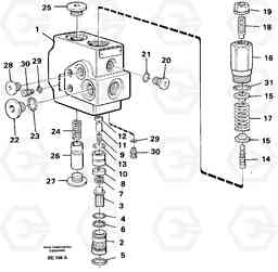 99651 Relief valve A35 Volvo BM A35, Volvo Construction Equipment