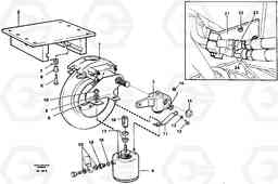 89986 Rebuilding kit, Parking brake A35 Volvo BM A35, Volvo Construction Equipment