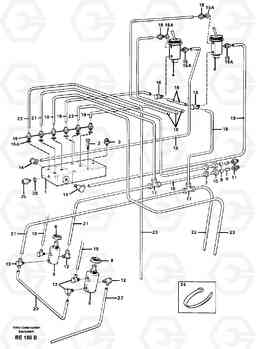 24009 Pneumatic system: Differential, cab A35 Volvo BM A35, Volvo Construction Equipment