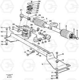 40385 Steering linkage A35 Volvo BM A35, Volvo Construction Equipment