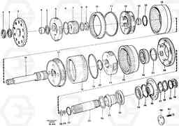 97488 Planet kits and shafts A35 Volvo BM A35, Volvo Construction Equipment