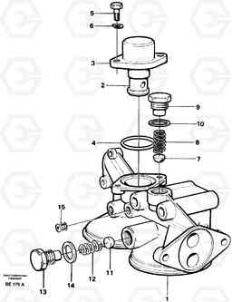 54006 Housing-oilfilter A35 Volvo BM A35, Volvo Construction Equipment