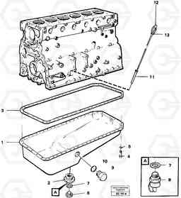 24633 Oil sump A35 Volvo BM A35, Volvo Construction Equipment