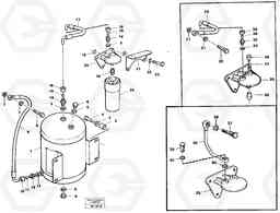 54007 Extra oil tank and oil filter A35 Volvo BM A35, Volvo Construction Equipment