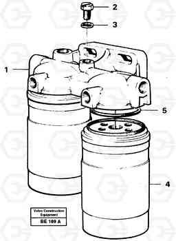 13199 Fuel filter A35 Volvo BM A35, Volvo Construction Equipment