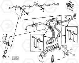 37107 Fuel pipes - injectors A35 Volvo BM A35, Volvo Construction Equipment