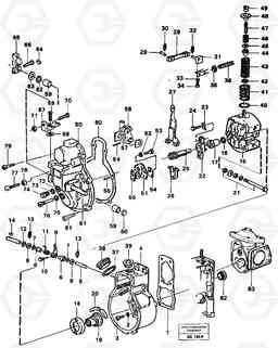 58190 Centrifugal governor A35 Volvo BM A35, Volvo Construction Equipment