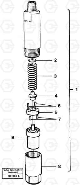 63335 Injector A35 Volvo BM A35, Volvo Construction Equipment