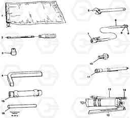 70198 Tool kit A35 Volvo BM A35, Volvo Construction Equipment