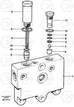 6207 Valves A35 Volvo BM A35, Volvo Construction Equipment