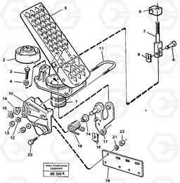 88134 Pedal A35 Volvo BM A35, Volvo Construction Equipment