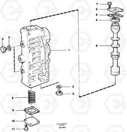 60643 Retarder valve A35 Volvo BM A35, Volvo Construction Equipment