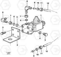 20099 Blocking valve A35 Volvo BM A35, Volvo Construction Equipment