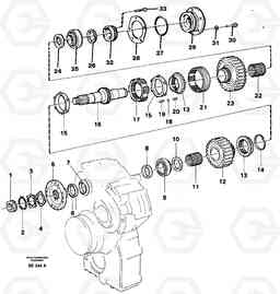 45263 Upper shaft A35 Volvo BM A35, Volvo Construction Equipment
