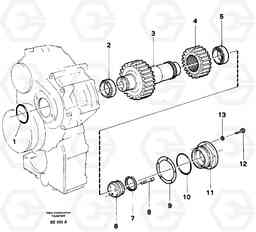 8164 Intermediate shaft A35 Volvo BM A35, Volvo Construction Equipment