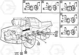 23737 Propeller shafts with fitting parts A35 Volvo BM A35, Volvo Construction Equipment