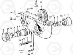 98034 Pump drive power take-off A35 Volvo BM A35, Volvo Construction Equipment