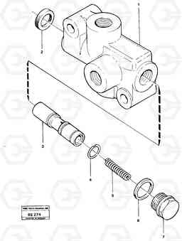 8389 Relay valve A35 Volvo BM A35, Volvo Construction Equipment