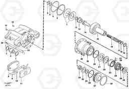 87348 Universaljoint brake A35 Volvo BM A35, Volvo Construction Equipment