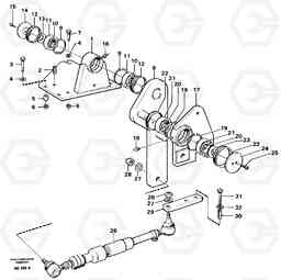 5003 Steering linkage A35 Volvo BM A35, Volvo Construction Equipment