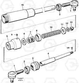 51332 Drag rod A35 Volvo BM A35, Volvo Construction Equipment