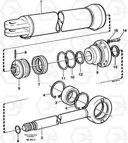 298 Hydraulic cylinder A35 Volvo BM A35, Volvo Construction Equipment