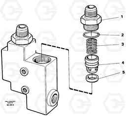 6209 Check valve A35 Volvo BM A35, Volvo Construction Equipment