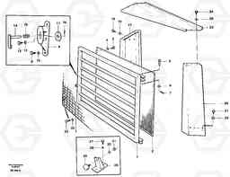 37226 Radiator grillwork A35 Volvo BM A35, Volvo Construction Equipment