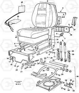 15665 Operator's seat A35 Volvo BM A35, Volvo Construction Equipment