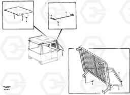 17338 Protecting roof, protecting grating A35 Volvo BM A35, Volvo Construction Equipment