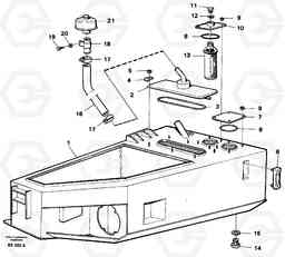 85092 Hydraulic oil tank A35 Volvo BM A35, Volvo Construction Equipment