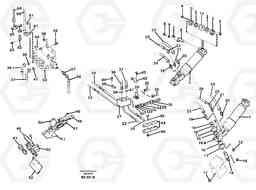 46980 Hoist cylinder and hydraulic hoses A35 Volvo BM A35, Volvo Construction Equipment