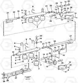 83147 Hydraulic brake system trailer A35 Volvo BM A35, Volvo Construction Equipment