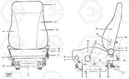 15668 Operator's seat A35 Volvo BM A35, Volvo Construction Equipment