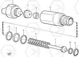 5006 Pressure sensor A35 Volvo BM A35, Volvo Construction Equipment