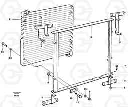 82080 Condenser device air conditioning A35 Volvo BM A35, Volvo Construction Equipment