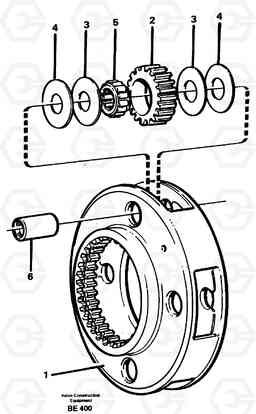 92726 Planet kit, stage 1 A35 Volvo BM A35, Volvo Construction Equipment