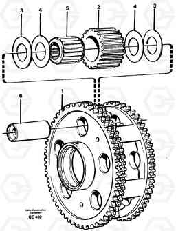 47897 Planet kit, stage 3 A35 Volvo BM A35, Volvo Construction Equipment